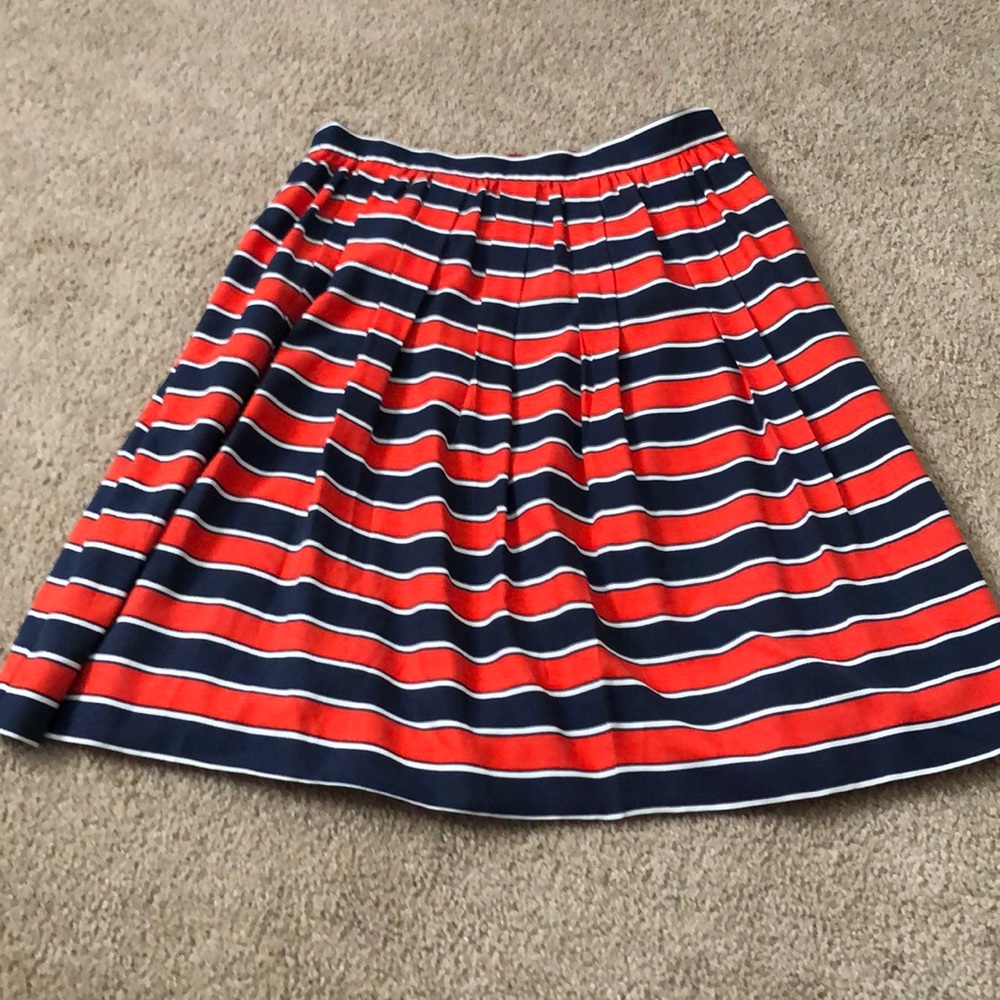 J.crew striped silk skirt